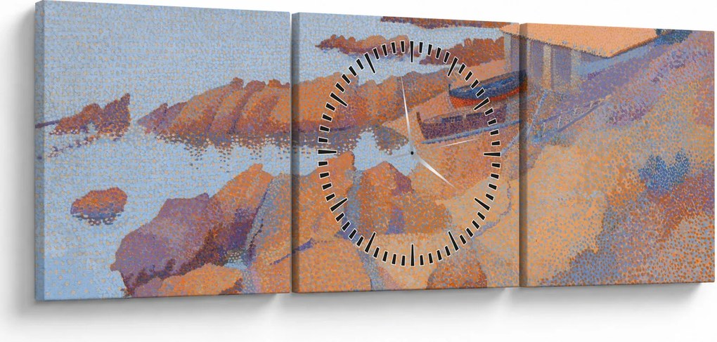 Kép - Henri Edmond Cross, Calanque des Antibois, reprodukciók (órával) (90x30 cm)