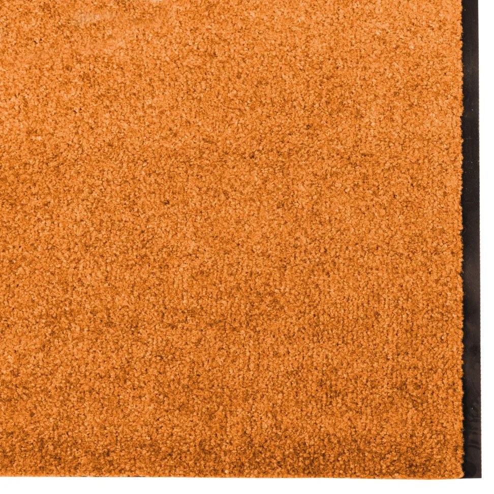 Ajtószőnyeg Narancs és Fekete 120 x 350 cm Poliamid és PVC