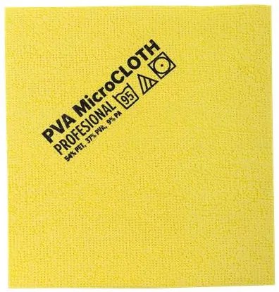 Törlőkendő, mikroszálas, univerzális, 40x34 cm, BONUS PVA MicroCLOTH, sárga (KHT1292)