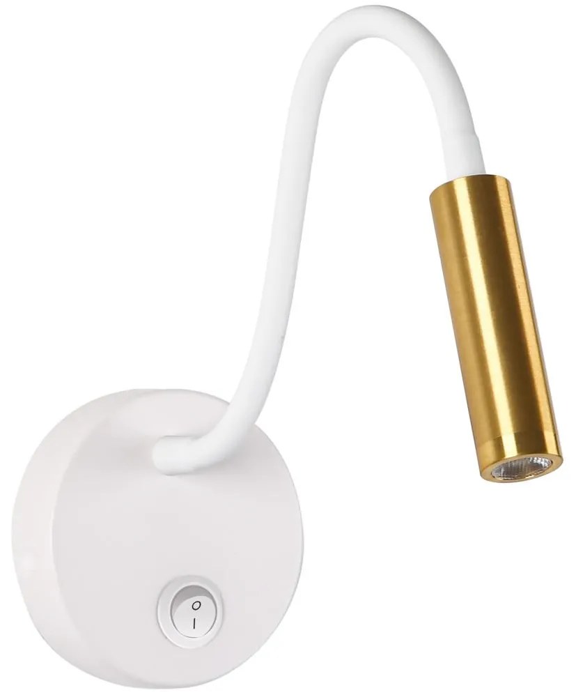 Brilagi - LED Rugalmas fali lámpa MAYA LED/3W/230V 4000K fehér/arany