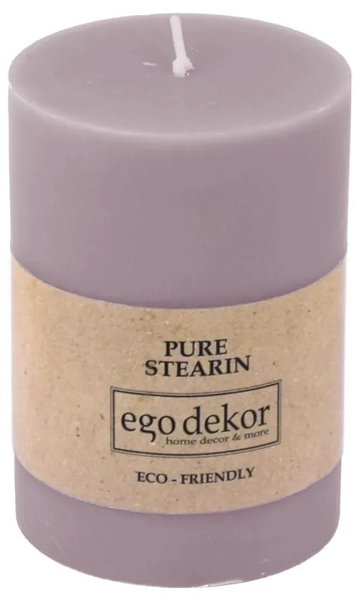 Friendly lila gyertya, égési idő 37 óra - Rustic candles by Ego dekor