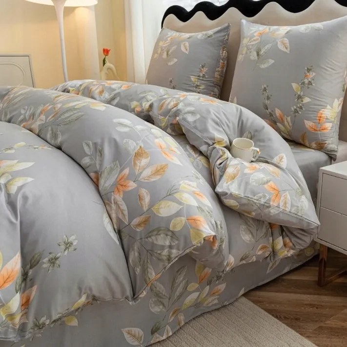 Mikroszálas ágyneműhuzat MISTLEAF szürke Ágyneműhuzat mérete: 70 x 80 cm | 140 x 200 cm