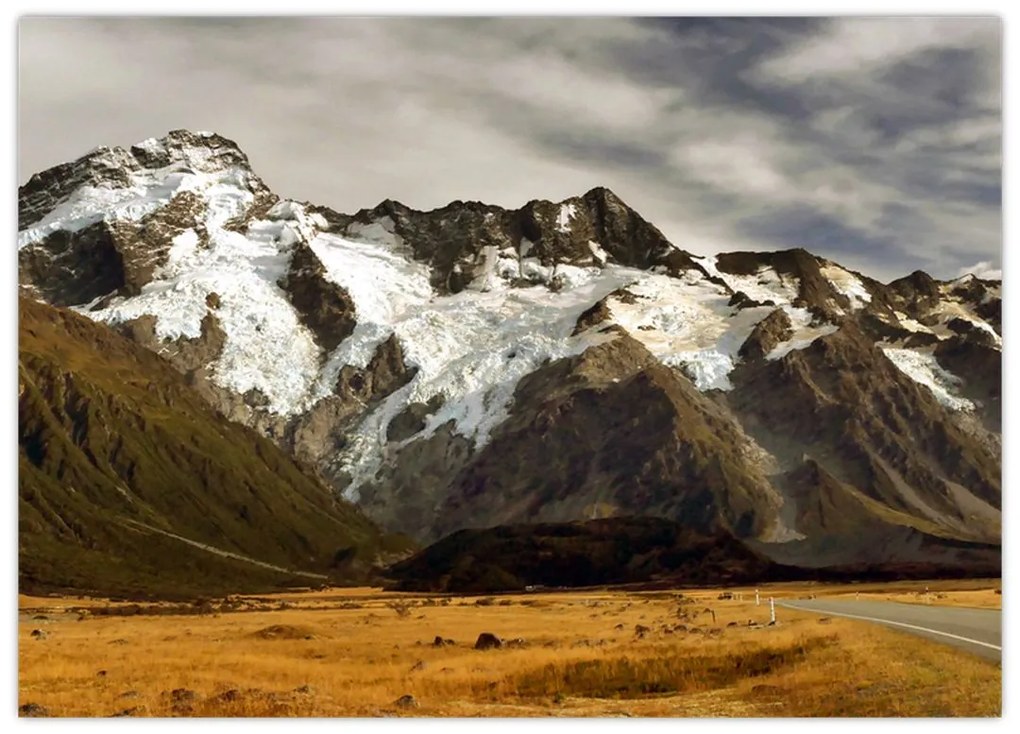 Mount Sefton, Új-Zéland képe (70x50 cm)