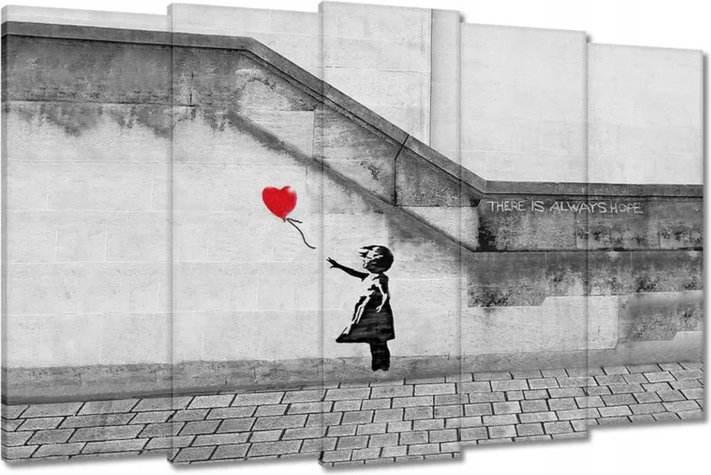 Vászonkép 150x95 Lány lufival