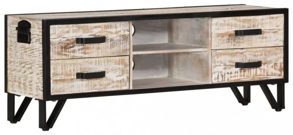 tömör akácfa TV-szekrény 110 x 30 x 41 cm