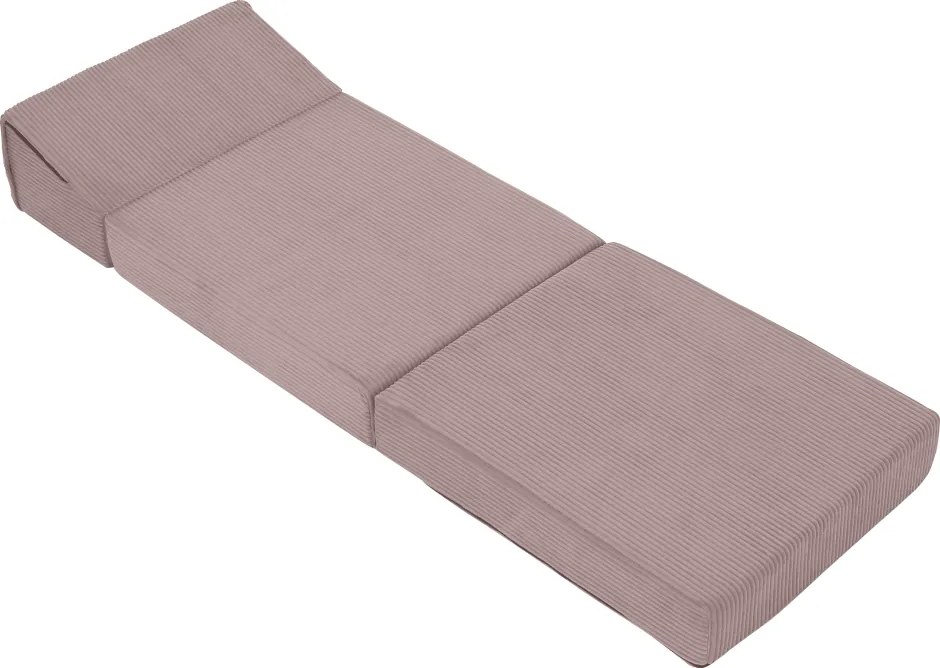 Összecsukható matrac/fotel, 2 az 1-ben, rózsaszín, MALEN