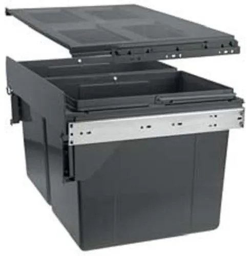 Hulladékgyűjtő GTV Practi Eco 600, szelektív, frontkihúzású, golyós csúszóval, 2x27L