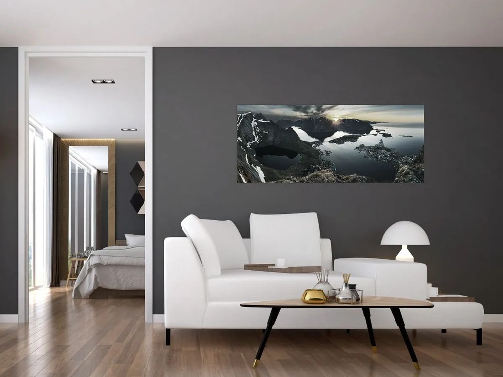 Kép - Norvég hegyek (120x50 cm)