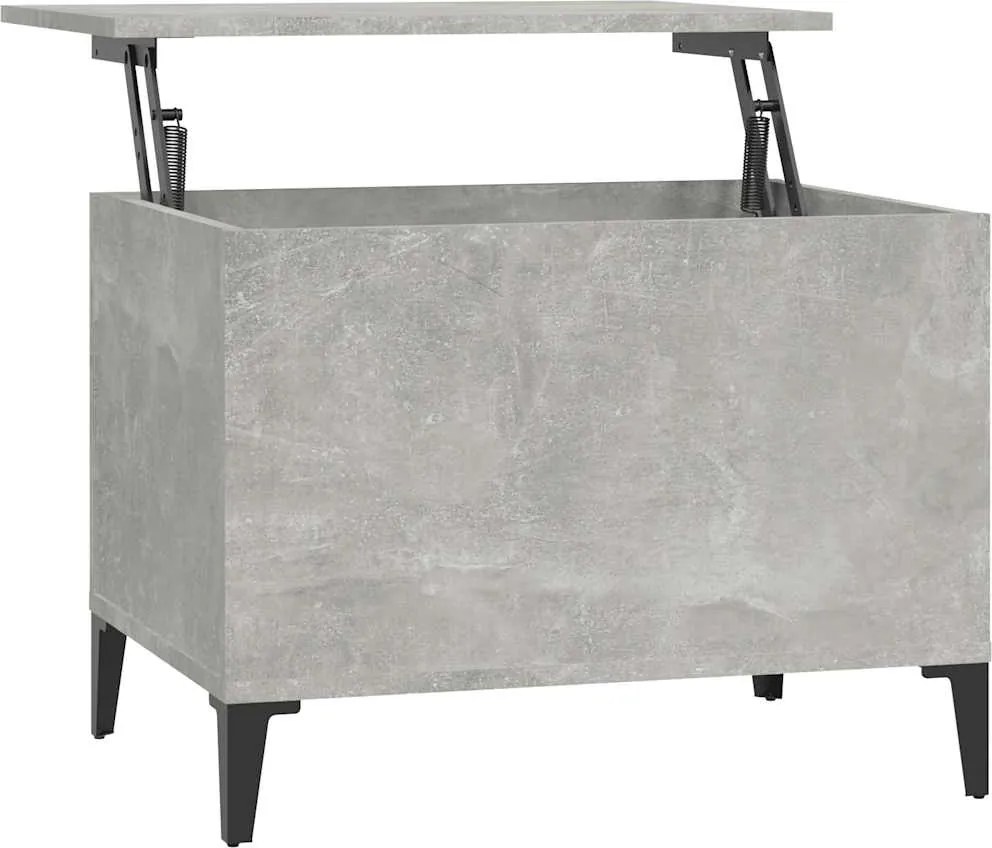 vidaXL betonszürke szerelt fa dohányzóasztal 60 x 44,5 x 45 cm