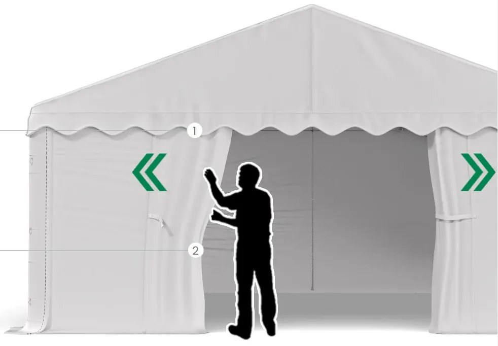 Raktárcsarnok/ garázs 3x6 2m Comfort PE 240g Summer