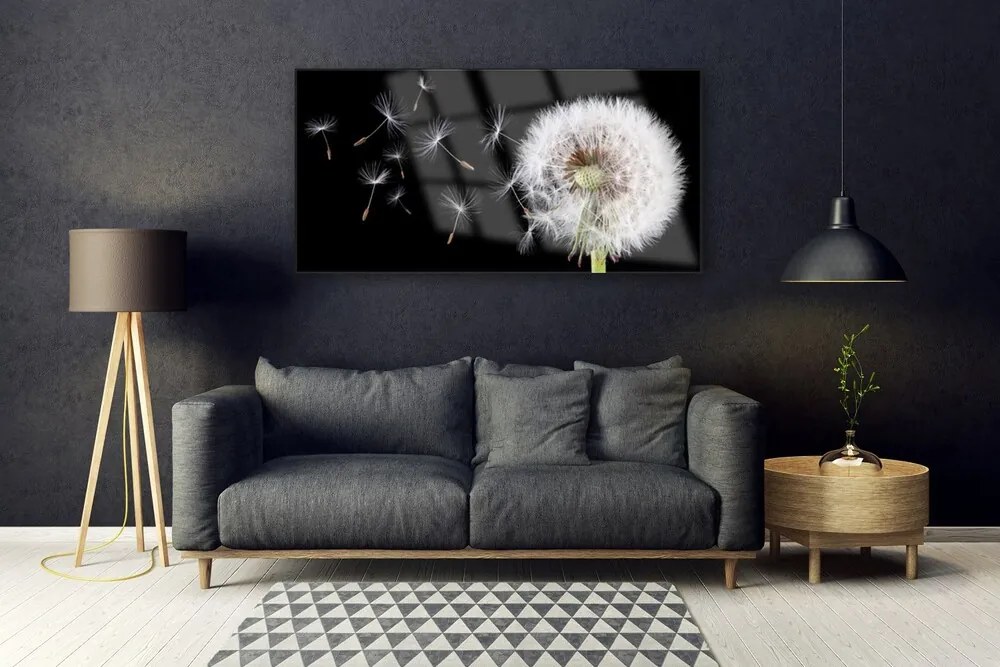 Fali üvegkép Pitypang 120x60cm