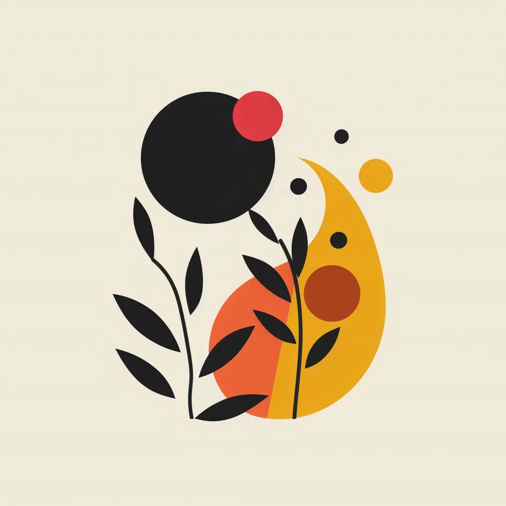 Poszter 30x30cm Virág a nap mohás