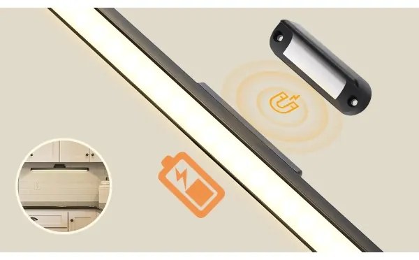 Aigostar - LED Dimmelhető újratölthető tükörvilágítás LED/2,9W/5V