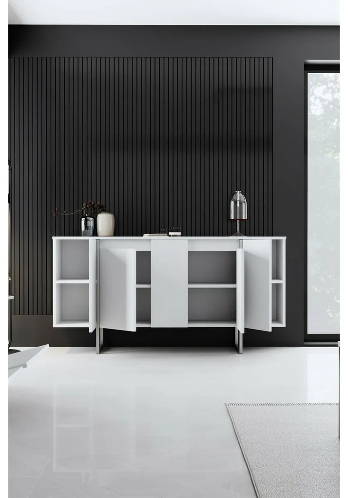 Luxe White and Silver szekrény