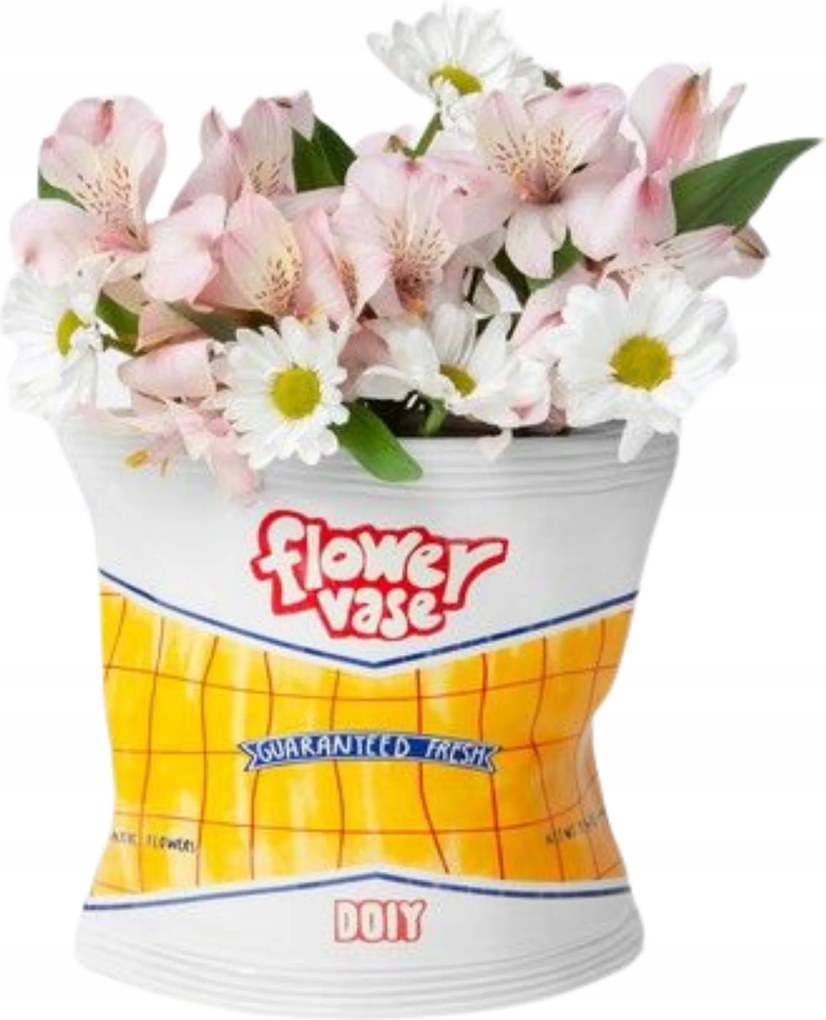 Virágváza Doiy Kerámia váza Chips csomag alakú