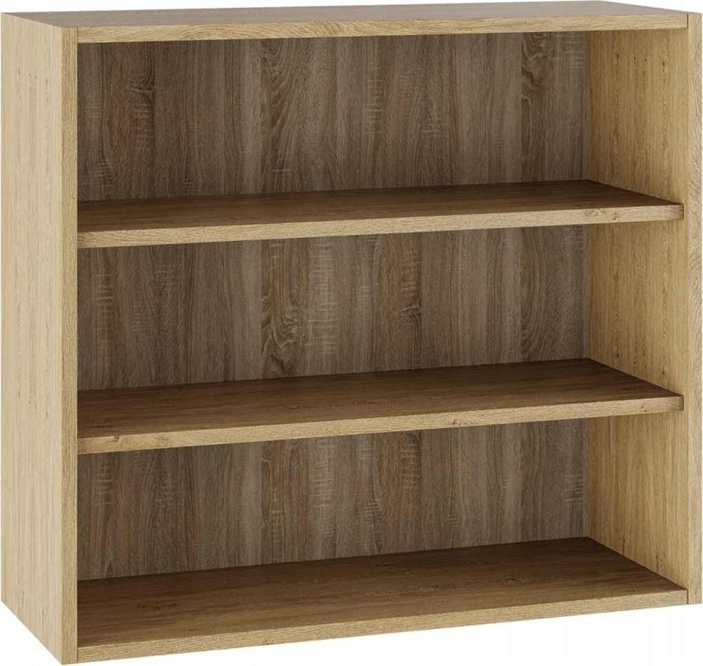 Tölgyfa korpusz kő felső konyhaszekrény 80/72 tartozékokkal