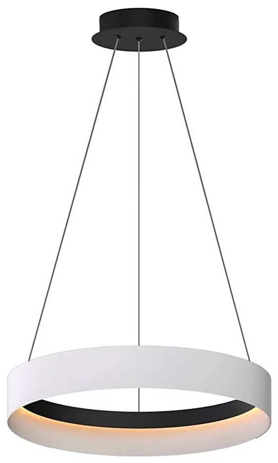 LED Csillár zsinóron ORBITA LED/52W/230V fehér/fekete