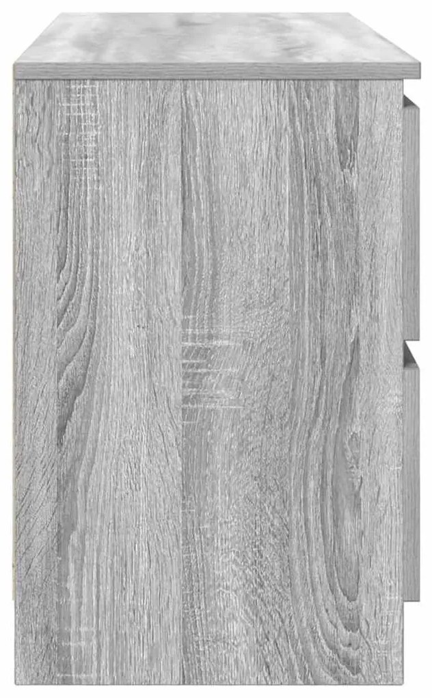 szürke sonoma színű szerelt fa TV-szekrény 100x35x54 cm