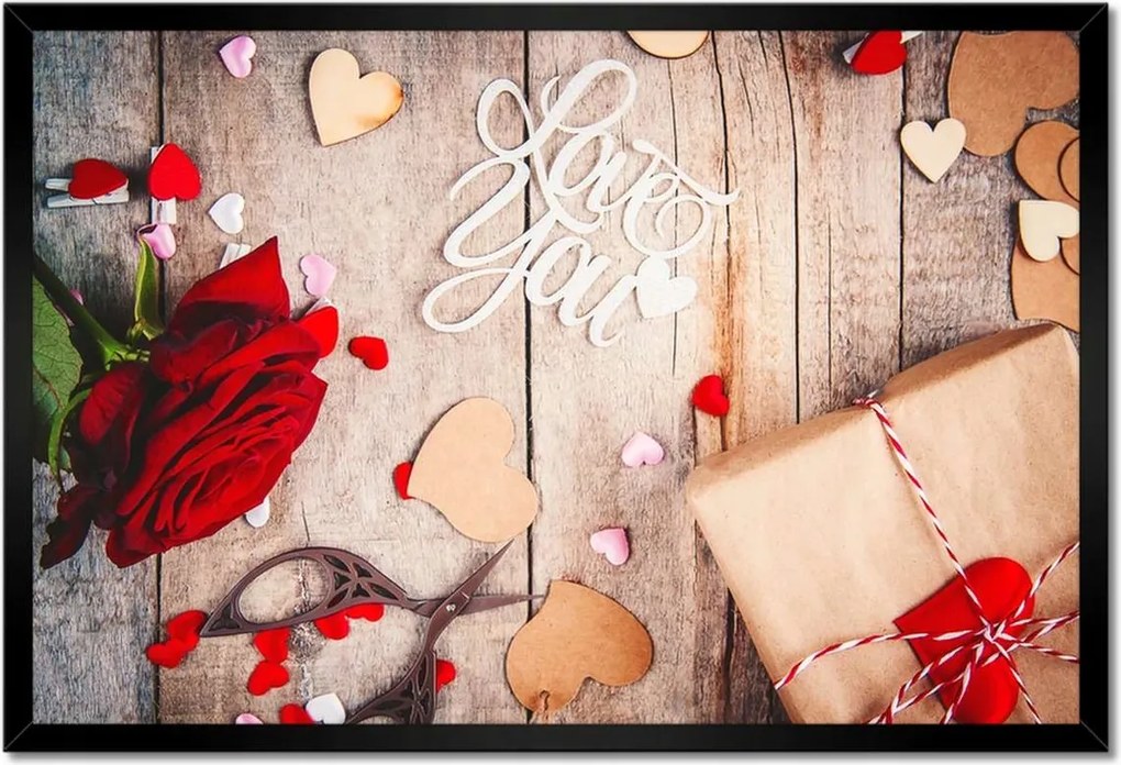 Poszterek keretben 60x40 Nőnap Ajándék Love