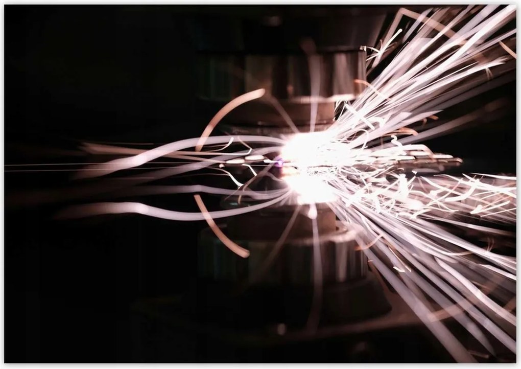 Poszterek 100x70 Világos szikrák fémből