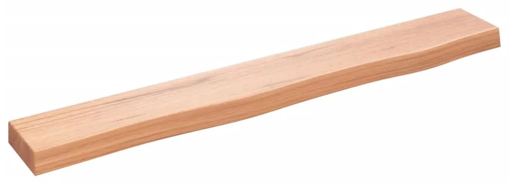 világosbarna kezelt tömör tölgyfa fali polc 80x10x4 cm