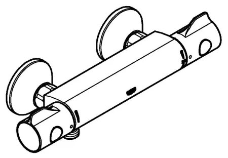 GROHE 34558000 - Termosztátos zuhanycsaptelep GROHTHERM 800 DN 15 fényes króm