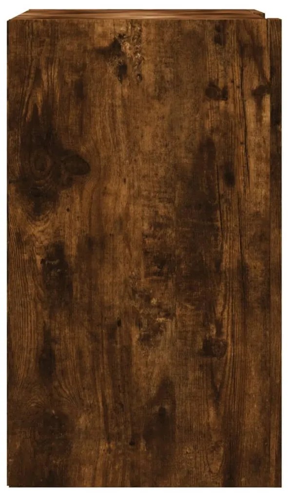 füstös tölgy színű szerelt fa faliszekrény 75 x 35 x 60 cm
