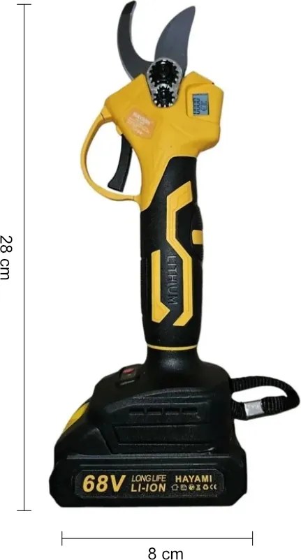 Akkus metszőolló - HAYAMI HA-1040 + tok + 2 akku