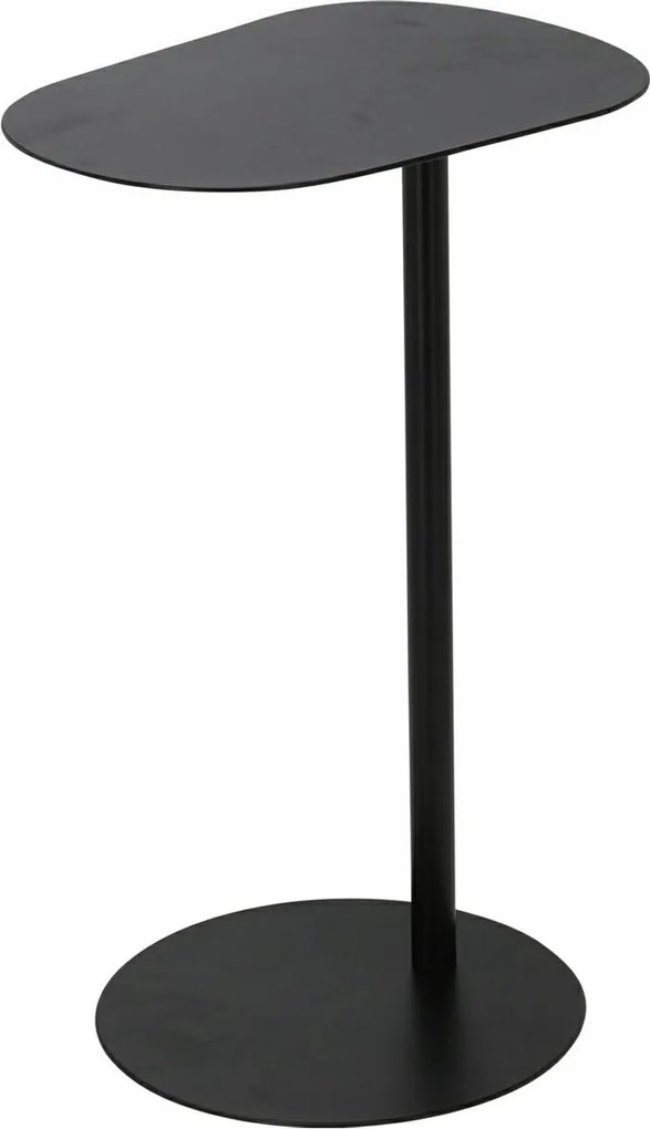 Oldalsó asztal fém fekete 35xh53 cm Loft Laptop Alá