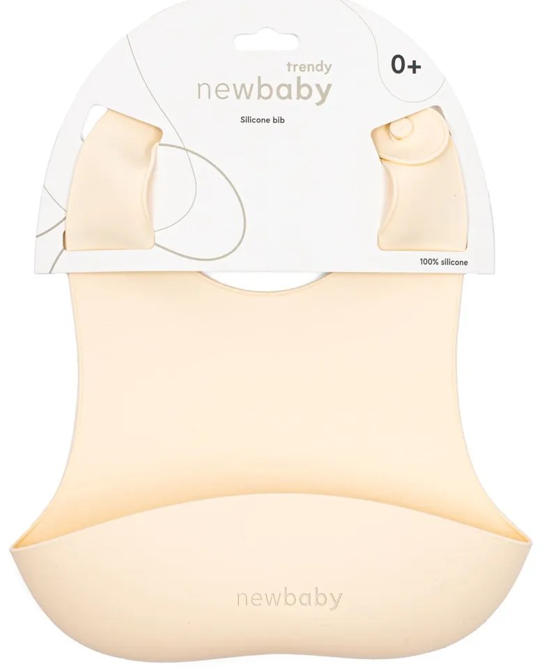 Szilikon előke New Baby bézs
