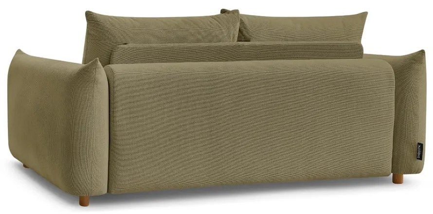 Zöld kinyitható kanapé 214 cm Ernest – Bobochic Paris