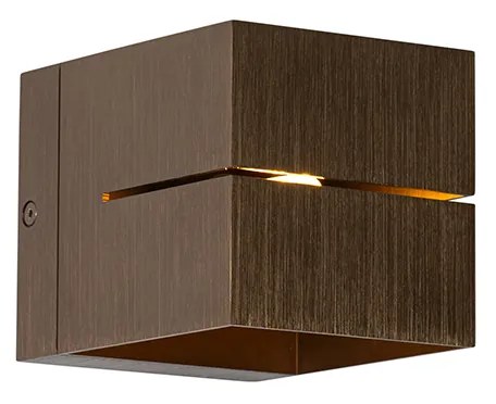 Modern fali lámpa sötét bronz - Transfer Groove