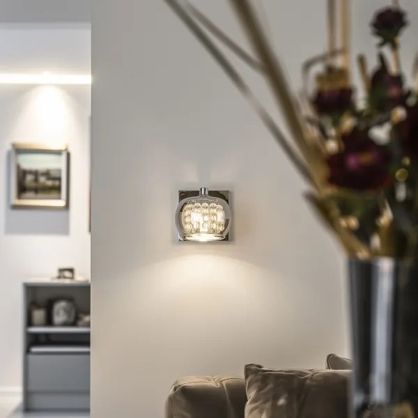 Brilagi - LED Fali kristály lámpa JEWEL 1xG9/42W/230V