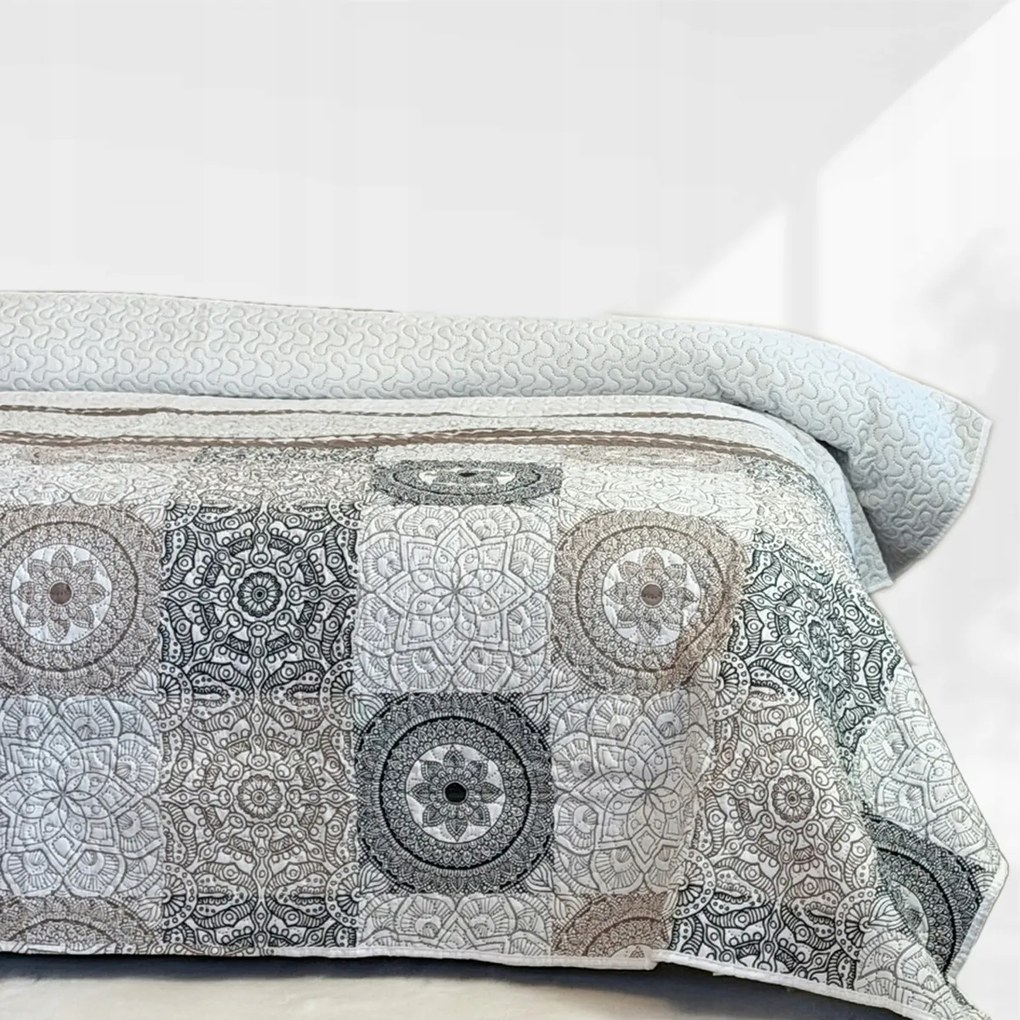 Kétoldalas ágytakaró Tavira Pled Kapa Bézs Bronz 220x240 cm