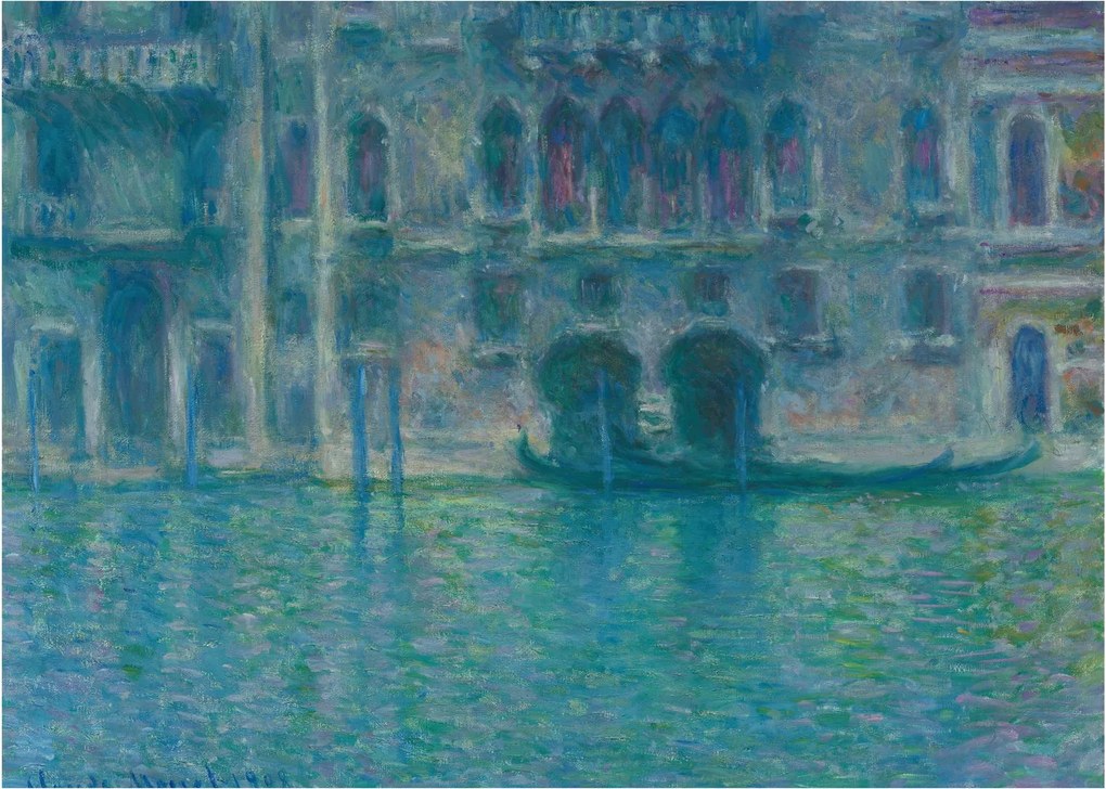 Üveg kép - Claude Monet, Palazzo da Mula, Venice, reprodukciók (70x50 cm)