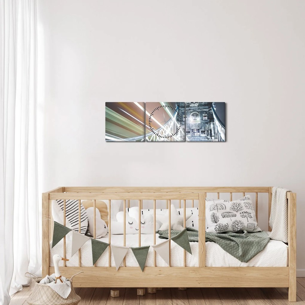 A Tower Bridge képe (órával) (90x30 cm)