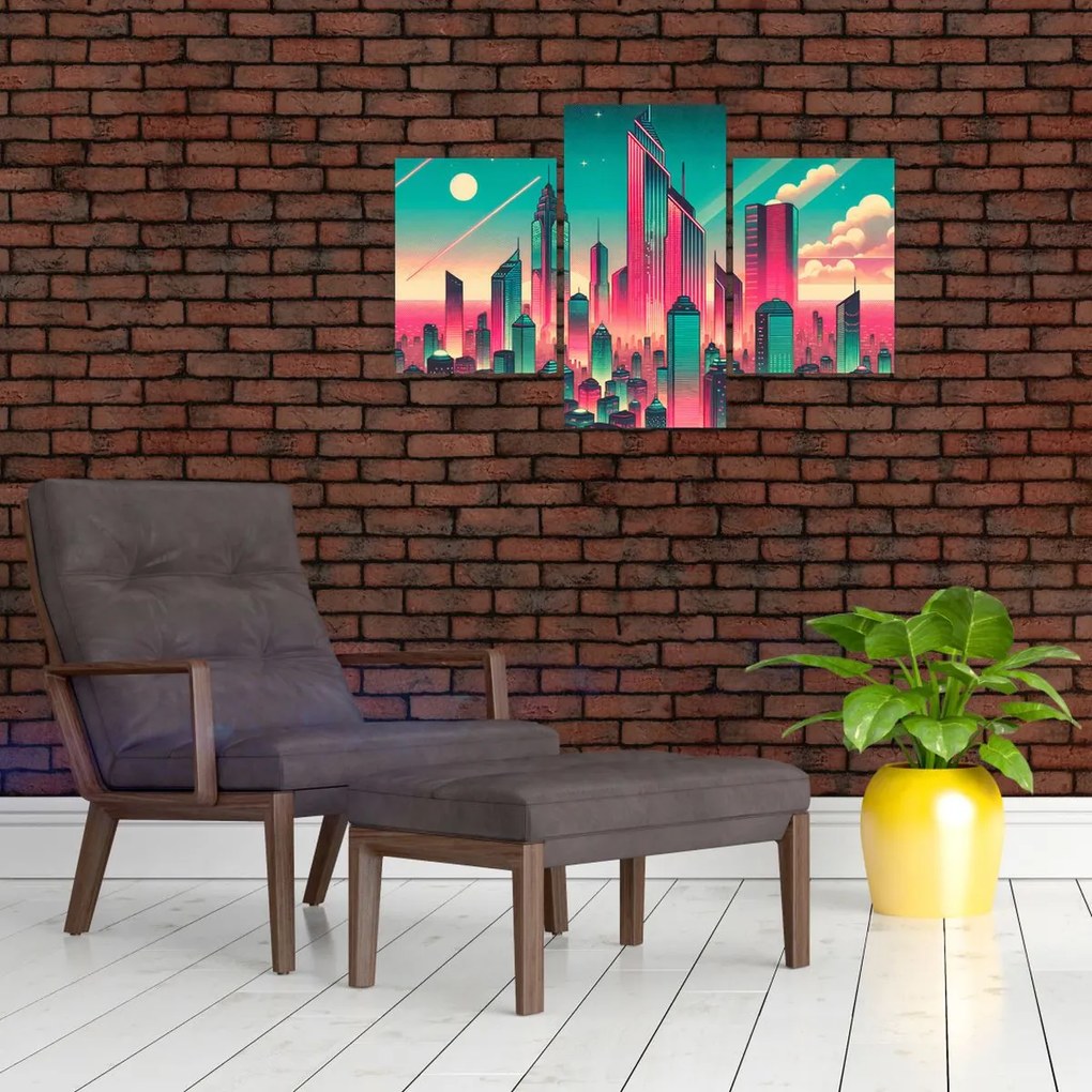 Kép – Nagyváros pop-art stílusban (90x60 cm)