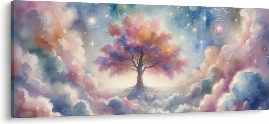Kép – Életfa a felhőkben (120x50 cm)