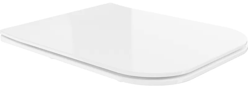 Mexen Madox lassan lecsukódó slim WC-ülőke, duroplast, fényes fehér - 39154000