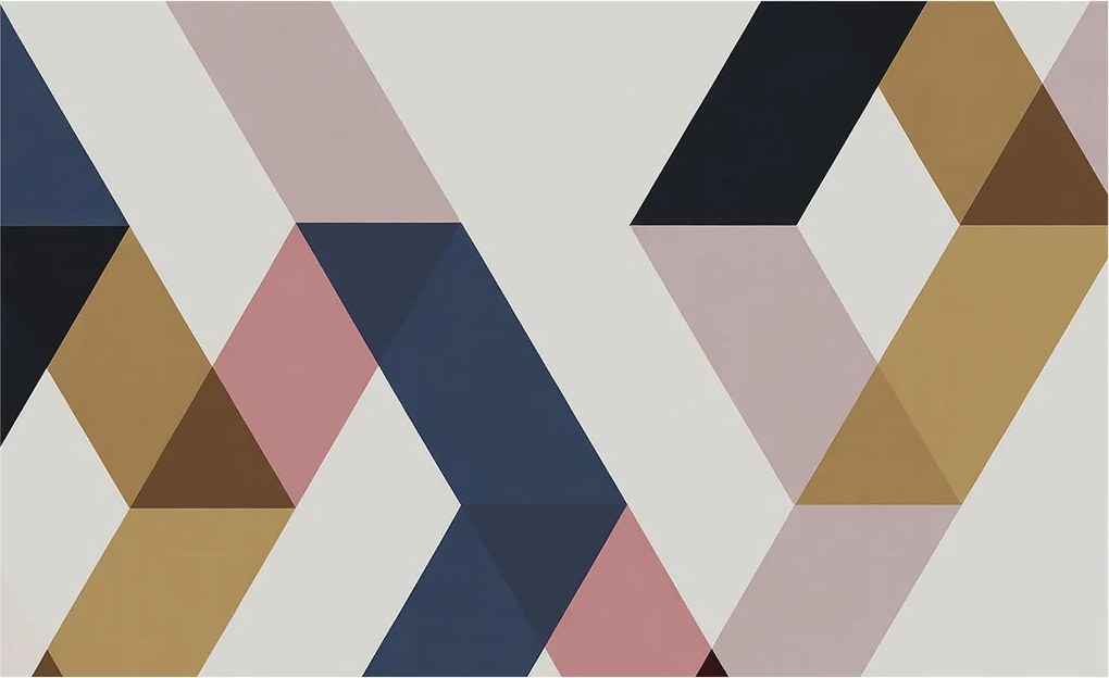 Dekoratív fotótapéta az irodába Színes rombuszok 416x254 Ragasztó