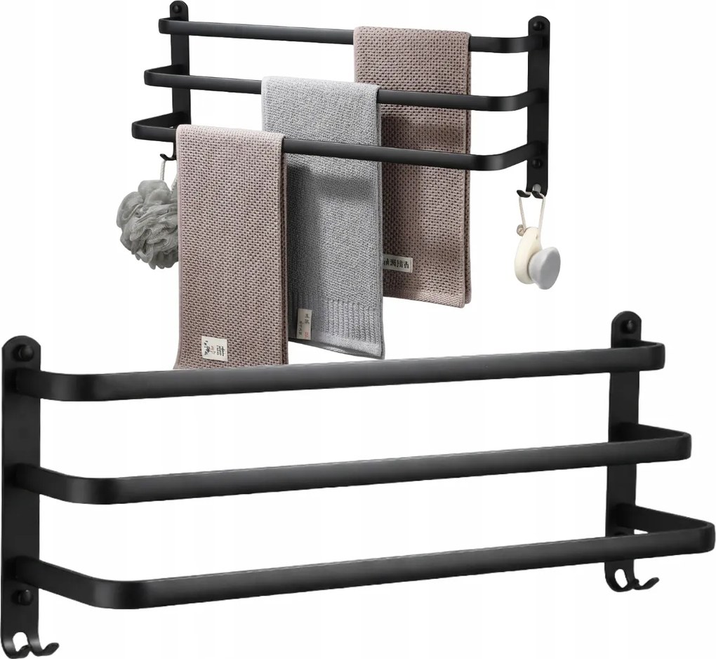 Fali Akasztó Létra Törölköző Tartó Fürdőszoba Rúd Akasztók