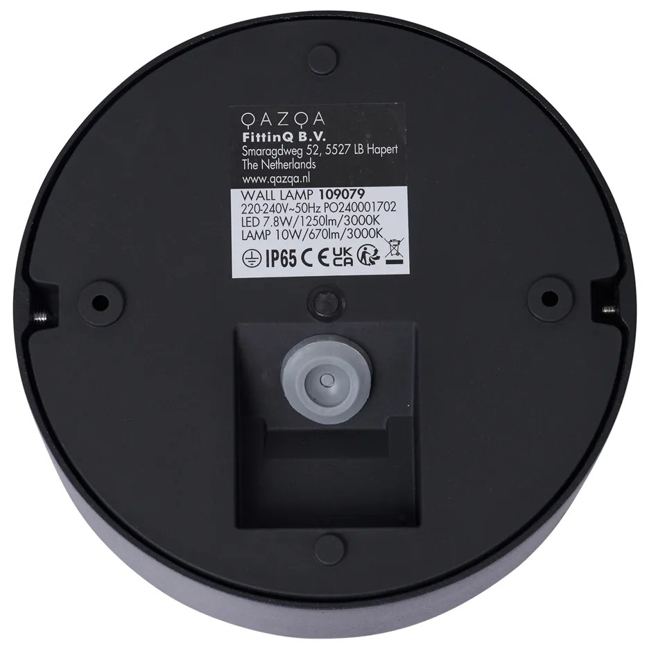 Modern fekete kültéri fali lámpa LED-del IP65 - Dop