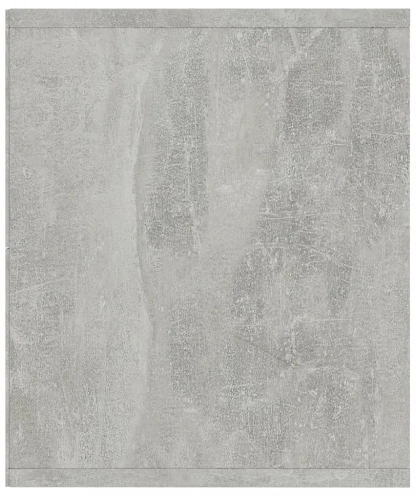 betonszürke könyv-/TV-szekrény 143 x 30 x 36 cm