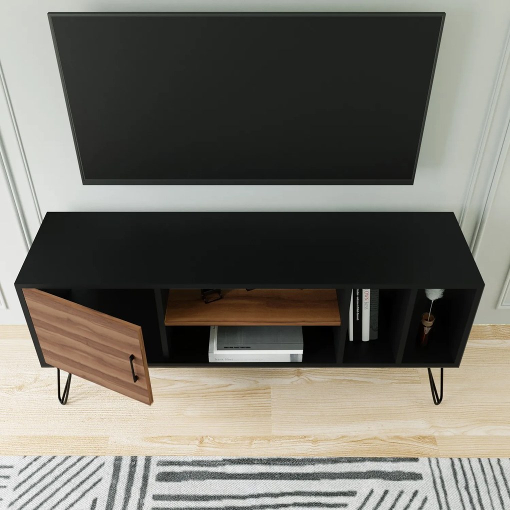 TV asztal/szekrény Tivoli (fekete + barna). 1072687