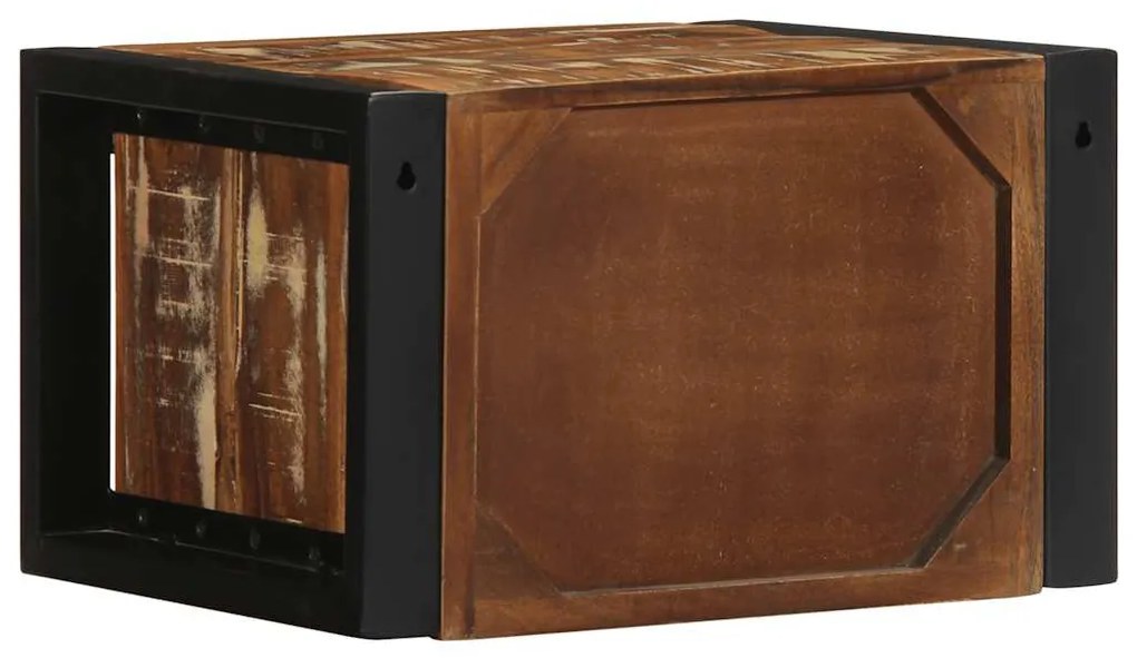 2 db tömör újrahasznosított fa éjjeliszekrények 40x35x25 cm