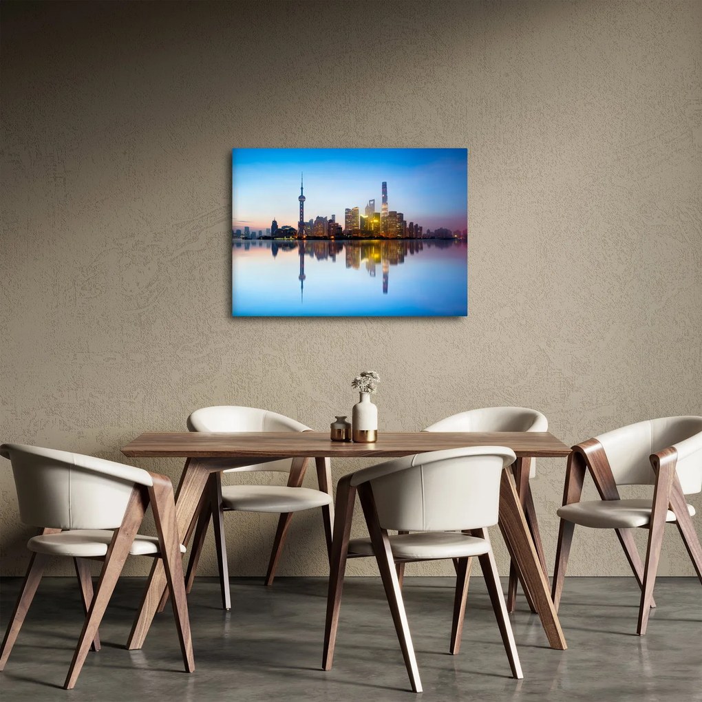 Egy kép a reggeli égboltról Sanghaj felett (70x50 cm)