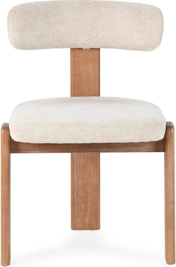 Krémszínű kárpitozott étkezőszék szett 2 db-os Nadia – MOME