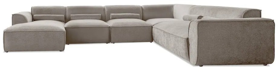 Bézs sarokkanapé (jobb oldali) Flex Felix – Miuform