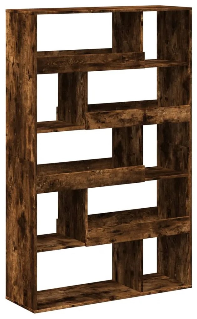 füstös tölgy színű szerelt fa könyvespolc 100 x 33 x 156,5 cm