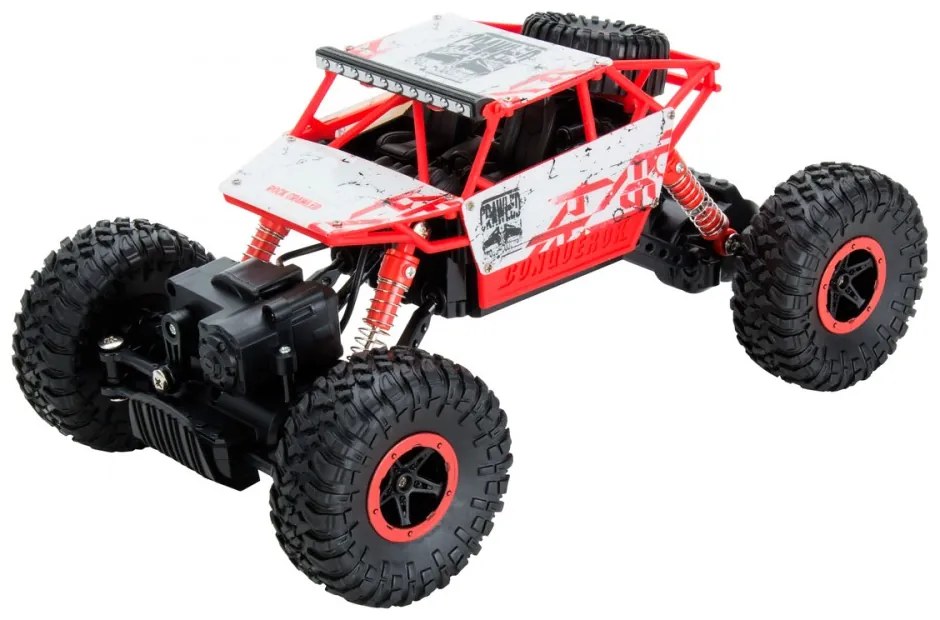 Sziklamászó Off-road távirányítós autó, 1:14, piros